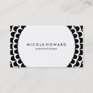Tarjeta De Visita Patrón curvo moderno