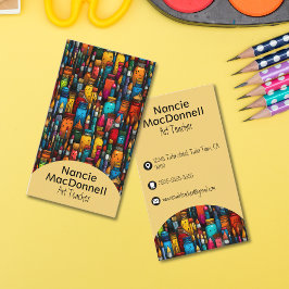 Tarjeta De Visita Patrón de accesorios para pintores de maestros de 