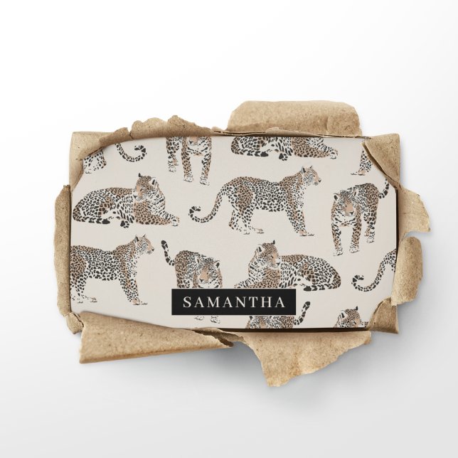 Tarjeta De Visita Patrón de animales salvajes del leopardo de la jun (Subido por el creador)
