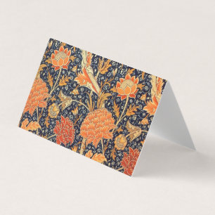 Tarjeta De Visita Patrón de Art Nouveau floral William Morris Cray