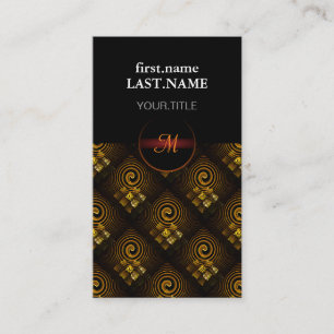 Tarjeta De Visita Patrón de Arte Abstracto Moderno Boho Elegante Dor