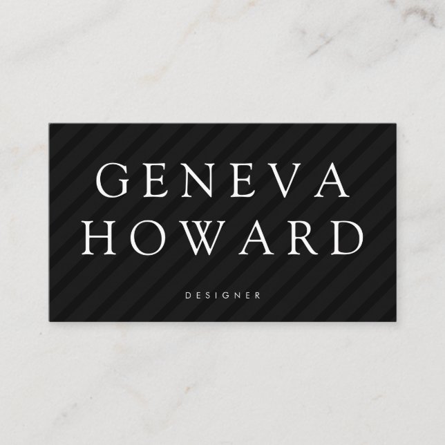 Tarjeta De Visita Patrón de banda negro (Anverso)