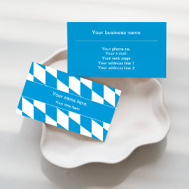 Tarjeta De Visita Patrón de bandera azul y blanco