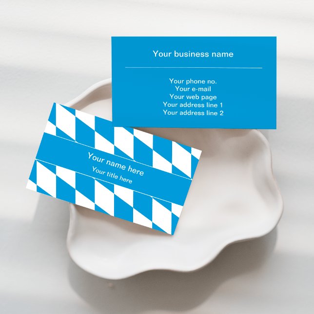 Tarjeta De Visita Patrón de bandera azul y blanco (Subido por el creador)