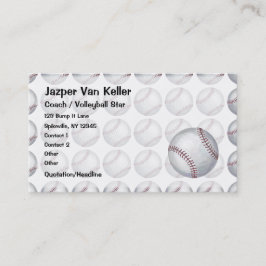 Tarjeta De Visita Patrón de béisbol de todo el mundo