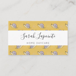 Tarjeta De Visita Patrón de caracoles y remolinos ilustrados