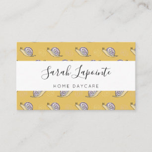 Tarjeta De Visita Patrón de caracoles y remolinos ilustrados