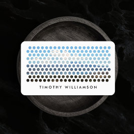 Tarjeta De Visita Patrón de círculos de fotografía moderna