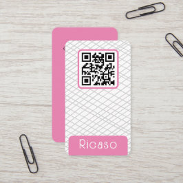 Tarjeta De Visita Patrón de códigos QR personalizado