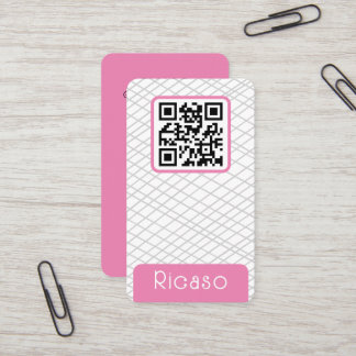 Tarjeta De Visita Patrón de códigos QR personalizado