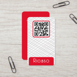 Tarjeta De Visita Patrón de códigos QR personalizado