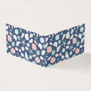 Tarjeta De Visita patrón de conchas marinas