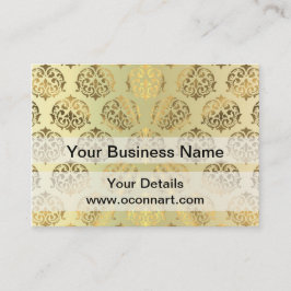 Tarjeta De Visita Patrón de damasco de oro