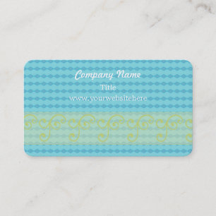 Tarjeta De Visita Patrón de Diamante Azul Mini