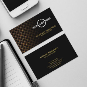 Tarjeta De Visita Patrón de diamantes futurista   Logo personal