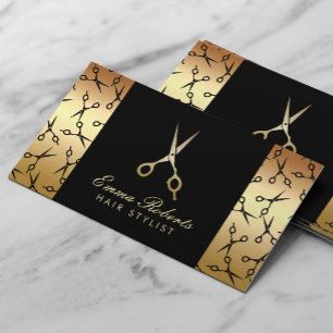 Tarjeta De Visita Patrón de diseño estilista de pelo patrón moderno 