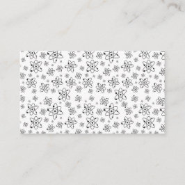 Tarjeta De Visita Patrón de edad atómica retro de átomos