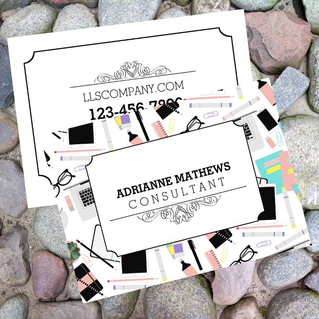 Tarjeta De Visita Patrón de escritorio Personalizado moderno (Subido por el creador)