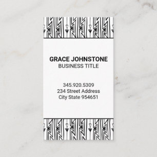 Tarjeta De Visita Patrón de estilo Boho