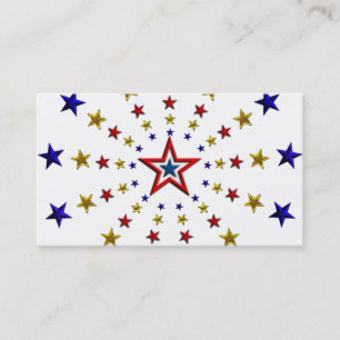 Tarjeta De Visita Patrón de estrellas patrióticas