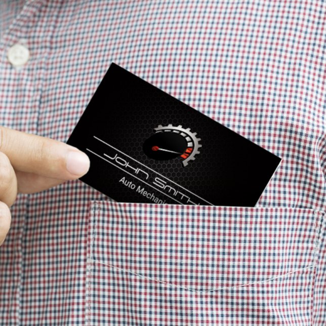 Tarjeta De Visita Patrón de fibra de carbono | Logo automático | Vel (Subido por el creador)