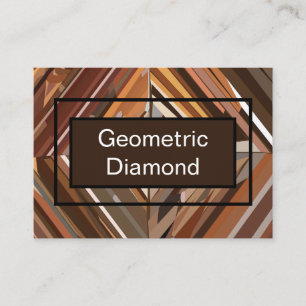 Tarjeta De Visita Patrón de fondo de madera diamante geométrico mode