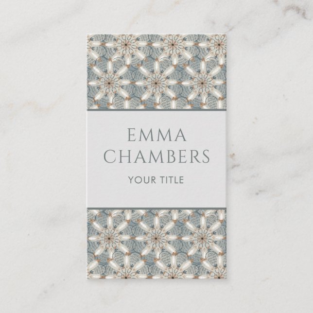 Tarjeta De Visita Patrón de formas de abstracto geométrico moderno (Anverso)