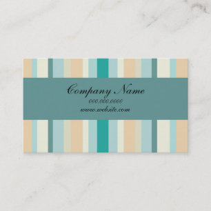 Tarjeta De Visita Patrón de franjas marítimas