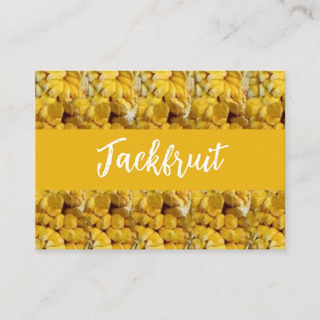 Tarjeta De Visita Patrón de frutas tropicales de Jackfruit (Anverso)