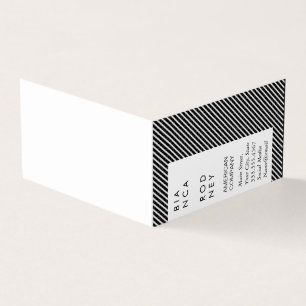 Tarjeta De Visita Patrón de giro y franjas