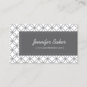Tarjeta De Visita Patrón de glamour moderno para el diseñador/boutiq