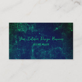 Tarjeta De Visita Patrón de Grunge azul verde oscuro de textura