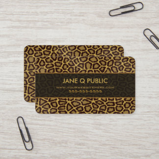 Tarjeta De Visita Patrón de impresión jaguar