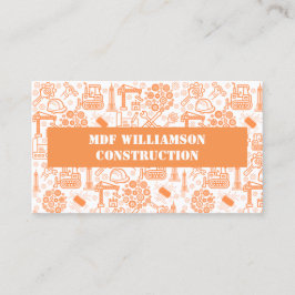 Tarjeta De Visita patrón de ingeniero arquitectónico blanco de diseñ