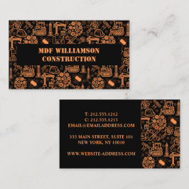 Tarjeta De Visita patrón de ingeniero de diseño de diseño de diseño