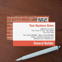 Patrón de ladrillos de House Builder con código QR