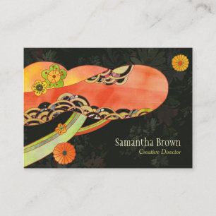 Tarjeta De Visita Patrón de lavado japonés único