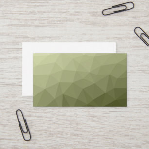 Tarjeta De Visita Patrón de malla geométrica de gradiente verde clar