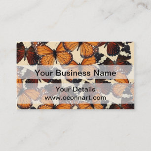 Tarjeta De Visita Patrón de mariposa marrón