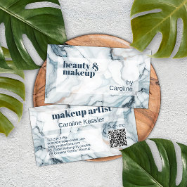 Tarjeta De Visita Patrón de mármol dorado de Rosa gris azul oscuro p