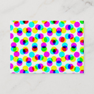 Tarjeta De Visita Patrón de medio tono de color