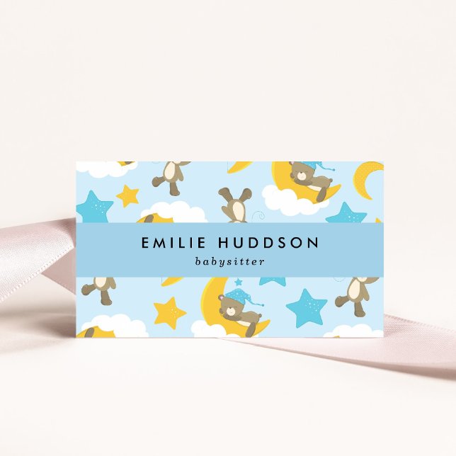 Tarjeta De Visita Patrón de Osos, Niñera, Atención Diurna, Atención  (Subido por el creador)