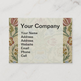 Tarjeta De Visita Patrón de Papel Pintado Floral Brocado de William