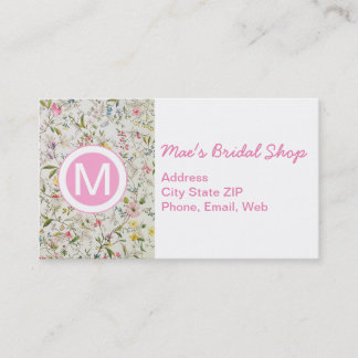 Tarjeta De Visita Patrón de papel tapiz floral