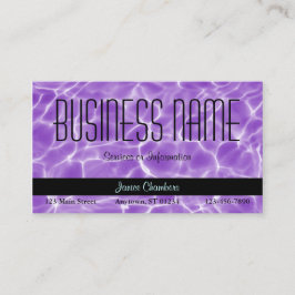 Tarjeta De Visita Patrón de Piscina Púrpura