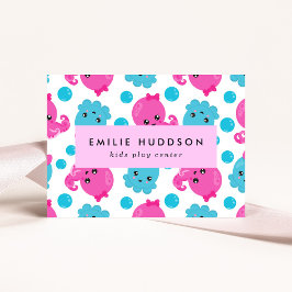 Tarjeta De Visita Patrón de pulpo, Centro de juegos para niños, Cent