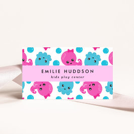 Tarjeta De Visita Patrón de pulpo, Centro de juegos para niños, Cent