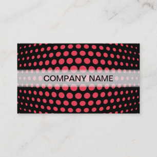 Tarjeta De Visita Patrón de puntos de Polka Desire Profesional