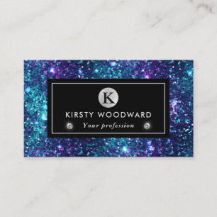 Tarjeta De Visita Patrón de secuencias de sirenas moradas y azules