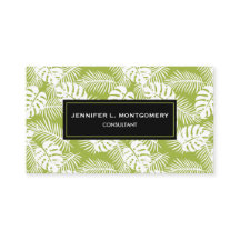 Patrón de selva tropical de paleta verde